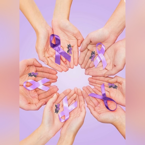 Domestic Violence Awareness Lapel Pin (3) - Picture 3 of 4